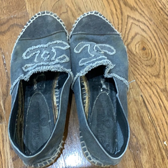 CHANEL Shoes - Chanel Linen CC Espadrilles